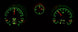 1969 Chevelle Dash Instrument Cluster Gauges Set, HDX : Speedometer, Tachometer, Oil Pressure, Water Temp, Voltmet, Angle 4