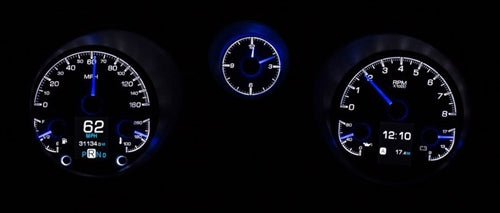 1969 Chevelle Dash Instrument Cluster Gauges Set, HDX : Speedometer, Tachometer, Oil Pressure, Water Temp, Voltmet, Angle 7