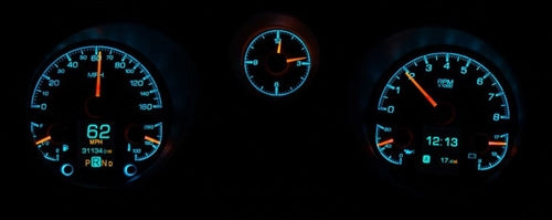 1969 Chevelle Dash Instrument Cluster Gauges Set, HDX : Speedometer, Tachometer, Oil Pressure, Water Temp, Voltmet, Angle 8