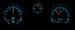 1969 Chevelle Dash Instrument Cluster Gauges Set, HDX : Speedometer, Tachometer, Oil Pressure, Water Temp, Voltmet, Angle 8