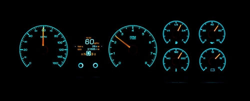 1970 - 1972 Chevelle Malibu SWEEP Dash Instrument Cluster Gauges Set, HDX : Speedometer, Tachometer, Oil Pressure, Angle 11