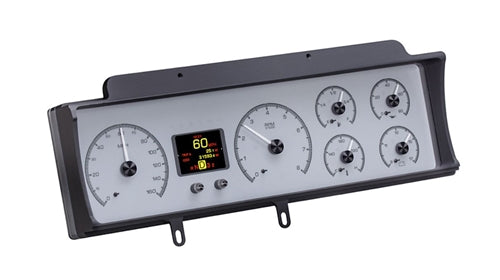 1970 - 1972 Chevelle Malibu SWEEP Dash Instrument Cluster Gauges Set, HDX : Speedometer, Tachometer, Oil Pressure, Angle 3