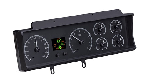 1970 - 1972 Chevelle Malibu SWEEP Dash Instrument Cluster Gauges Set, HDX : Speedometer, Tachometer, Oil Pressure, Angle 5
