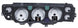1970 - 1972 Chevelle Dash Instrument Cluster Gauges Set, HDX : Speedometer, Tachometer, Oil Pressure, Water Temp, Angle 2