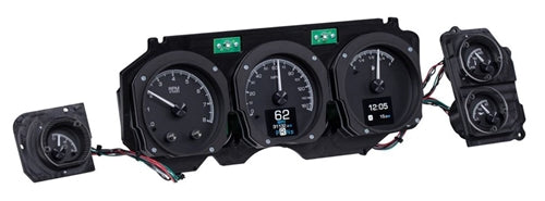 1970 - 1972 Chevelle Dash Instrument Cluster Gauges Set, HDX : Speedometer, Tachometer, Oil Pressure, Water Temp, Angle 3