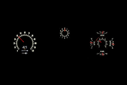 1969 Chevelle RTX Dash Gauge Instrument Cluster Set, Speedometer, Tachometer, Oil Pressure, Water Temp, Voltmeter, Angle 6