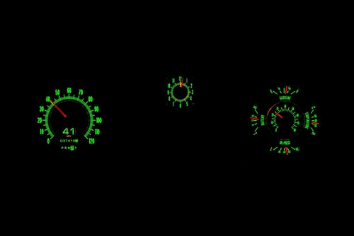 1969 Chevelle RTX Dash Gauge Instrument Cluster Set, Speedometer, Tachometer, Oil Pressure, Water Temp, Voltmeter, Angle 8