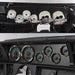 1970 - 1972 Chevelle Malibu Sweep 69 Series Dash Instrument Cluster Gauges Set, Speedometer, Tachometer, Oil Press, Angle 2