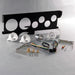 1970 - 1972 Chevelle Malibu Sweep 69 Series Dash Instrument Cluster Gauges Set, Speedometer, Tachometer, Oil Press, Angle 3