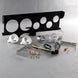 1970 - 1972 Chevelle Malibu Sweep 69 Series Dash Instrument Cluster Gauges Set, Speedometer, Tachometer, Oil Press, Angle 3