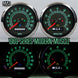 1970 - 1972 Chevelle Malibu Sweep 69 Series Dash Instrument Cluster Gauges Set, Speedometer, Tachometer, Oil Press, Angle 5