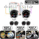 1970 - 1972 Chevelle Malibu Sweep 69 Series Dash Instrument Cluster Gauges Set, Speedometer, Tachometer, Oil Press, Angle 6
