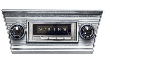 1966 - 1967 Chevelle USA-740 Radio with Bluetooth, AM/FM Stereo, USB, CD Control and Auxiliary Input, Angle 2