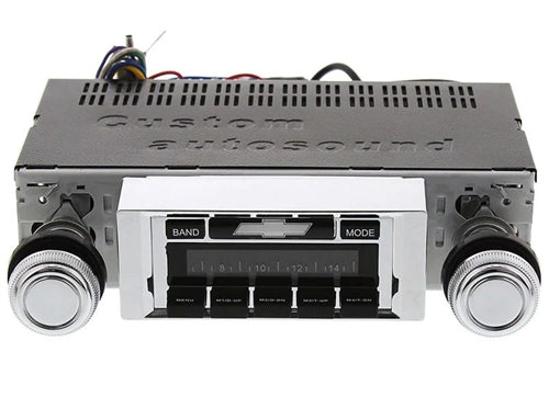 1970 - 1972 Chevelle AM/FM Radio with Chrome Face Fits Original Dash Opening, Except Super Sport