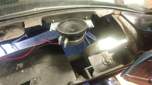 1970 - 1972 Chevelle Dual Front Speaker Dash Stereo Speakers, 30 Watt, Mounts in Original Location, Pair, Angle 2