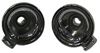 1970 - 1972 Chevelle Radio Knobs Tone Control Back Fillers, for Round Gauge Dashes, Pair