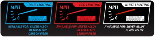 1966 - 1967 Chevelle Dash Instrument Cluster Gauges Set, VHX : Speedometer, Tachometer, Oil Pressure, Water Temp, Angle 2