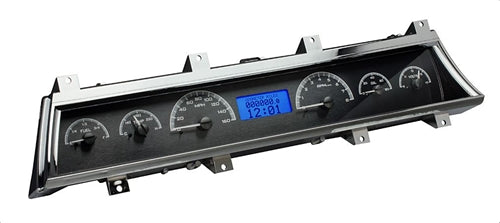 1966 - 1967 Chevelle Dash Instrument Cluster Gauges Set, VHX : Speedometer, Tachometer, Oil Pressure, Water Temp, Angle 3