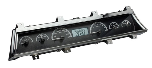 1966 - 1967 Chevelle Dash Instrument Cluster Gauges Set, VHX : Speedometer, Tachometer, Oil Pressure, Water Temp, Angle 5