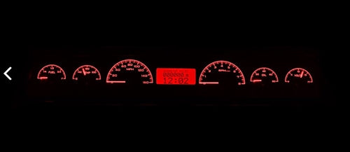 1966 - 1967 Chevelle Dash Instrument Cluster Gauges Set, VHX : Speedometer, Tachometer, Oil Pressure, Water Temp, Angle 7