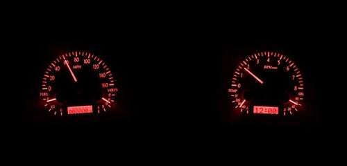 68 Chevelle Dash Instrument Cluster Gauges Set, VHX : Speedometer, Tachometer, Oil Pressure, Water Temp, Voltmeter, Angle 6