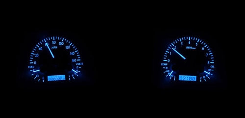 68 Chevelle Dash Instrument Cluster Gauges Set, VHX : Speedometer, Tachometer, Oil Pressure, Water Temp, Voltmeter, Angle 8