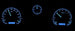 69 Chevelle Dash Instrument Cluster Gauges Set, VHX : Speedometer, Tachometer, Oil Pressure, Water Temp, Voltmeter, Angle 9