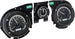 69 Chevelle Dash Instrument Cluster Gauges Set, VHX : Speedometer, Tachometer, Oil Pressure, Water Temp, Voltmeter, Angle 4
