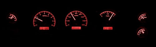 1970- 72 Chevelle SS Instrument Cluster Gauges Set, VHX : Speedometer, Tachometer, Oil Pressure, Water Temp, Angle 10