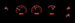 1970- 72 Chevelle SS Instrument Cluster Gauges Set, VHX : Speedometer, Tachometer, Oil Pressure, Water Temp, Angle 10
