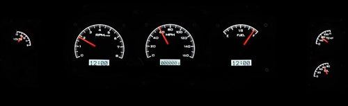 1970- 72 Chevelle SS Instrument Cluster Gauges Set, VHX : Speedometer, Tachometer, Oil Pressure, Water Temp, Angle 12