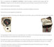 1970 Chevelle Dash Voltmeter for Gauge Style Dash, Green Lettering, Angle 5