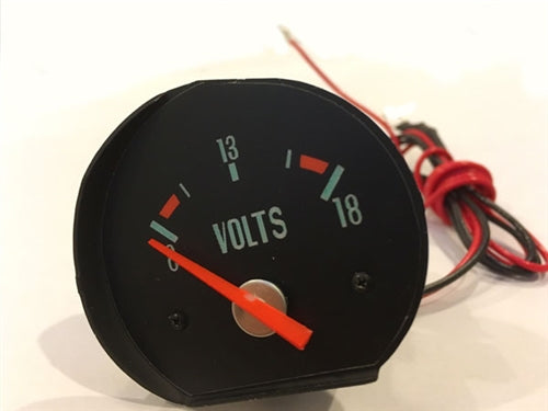 1971 - 1972 Chevelle Dash Voltmeter for Gauge Style Dash, White Lettering