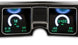 1968 Chevelle Dash Instrument Cluster Gauges System, Digital LED, Speedometer, Tachometer, Oil Pressure, Water Temp, Voltmeter, Fuel