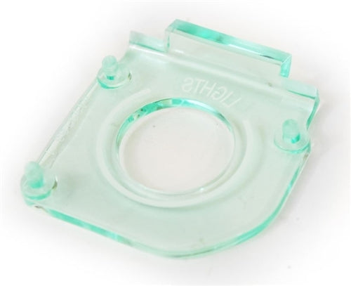 1970 Chevelle Headlight Switch Dash Lens, Green, Angle 3