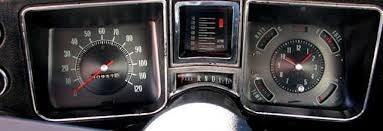 1968 SS Chevelle Factory Style Center Dash Roll Tachometer with 6000 RPM Redline, Angle 2