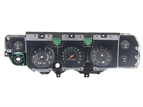 1970 Chevelle Super Sport Complete Dash Kit with OE Style Pre-Assembled SS Round Gauge Instrument Cluster, Circuit, Angle 3