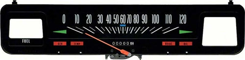1969 - 1974 Nova Speedometer Without Console Gauges Models
