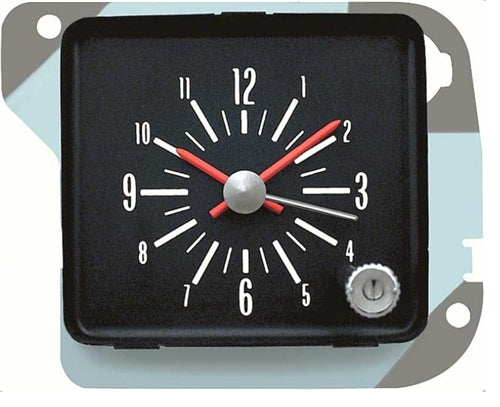 1969 - 1974 Nova Dash Mounted Clock With Quartz Movement, 994125