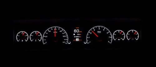 1969 - 1976 Nova Dash Instrument Cluster Gauges Set, HDX : Speedometer, Tachometer, Oil Pressure, Water Temp, Angle 5