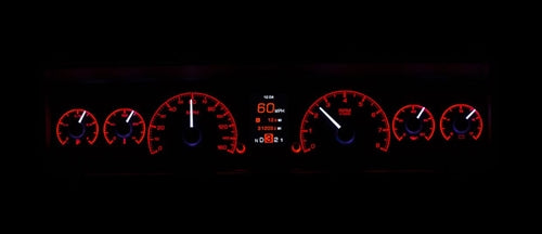 1969 - 1976 Nova Dash Instrument Cluster Gauges Set, HDX : Speedometer, Tachometer, Oil Pressure, Water Temp, Angle 7
