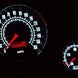 60s Muscle Custom 6 Gauge Set, Speedo, Tach, Volt, Oil, Water and Fuel with Polished Aluminum Bezels, Angle 8