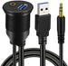 USB and Auxiliary Input with 36" Extension Cable, Angle 3
