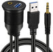 USB and Auxiliary Input with 36" Extension Cable, Angle 3