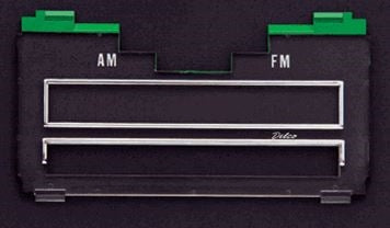 1969 - 1970 Chevelle / Nova Radio Lens Plate, AM FM Delco Mono, Angle 2