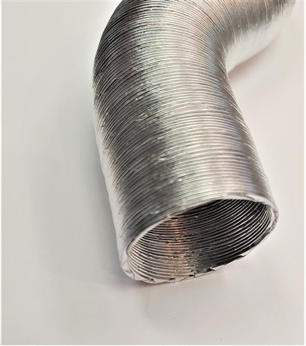Chevelle or Nova Pre-Heat Aluminum Flex Vent Duct Hose Pipe Air Cleaner to Manifold, 1-1/2 Inch Diameter, Angle 2