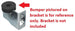 1970 - 1972 Chevelle Door Glass Window Stop Bouyant Rubber Bumper for Lower Stop Bracket, Each