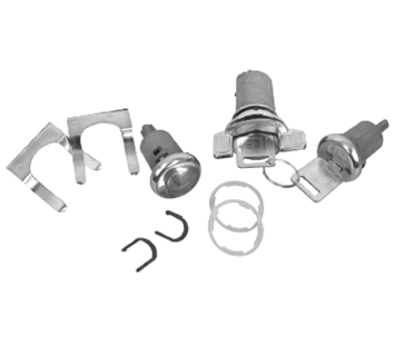 1969 - 1978 Chevelle Locks Set, Ignition and Doors, Square Head Keys