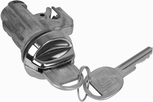 Glove Box Lock Set, GM Round Headed Keys