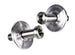 the new 1967 - 1972 Custom Stainless Steel Door Jamb Striker Bolts with Natural Machined Double Ring Billet Washer Plates, Pair